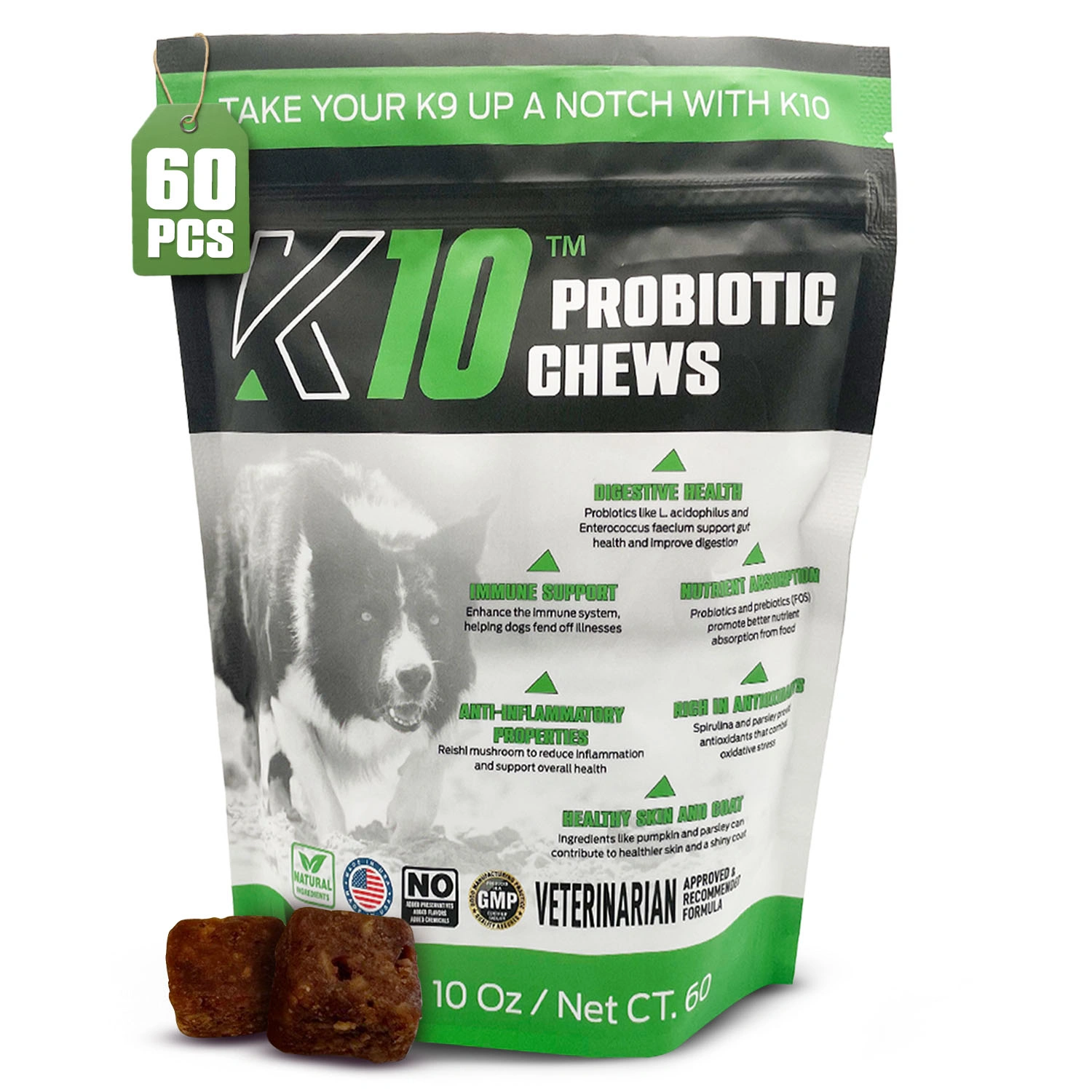 K10 Probiotic Chews (60 Count)
