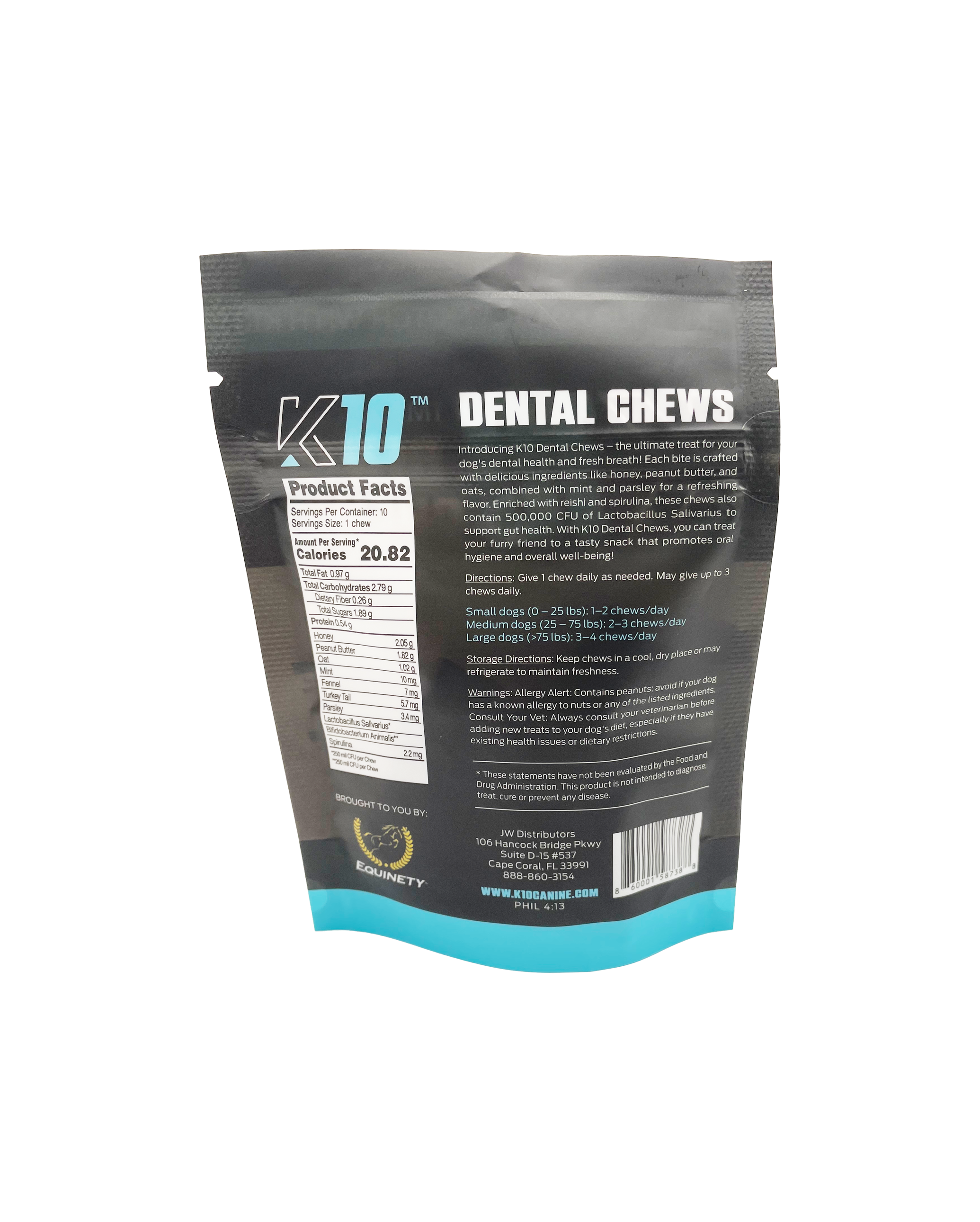 K10 Dental Chews (10 Count)
