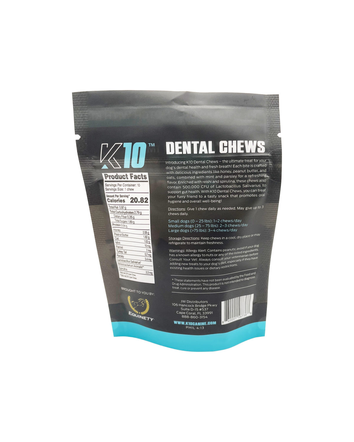 K10 Dental Chews (10 Count)