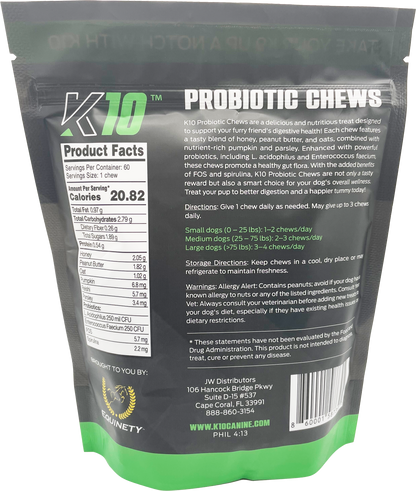 K10 Probiotic Chews (60 Count)